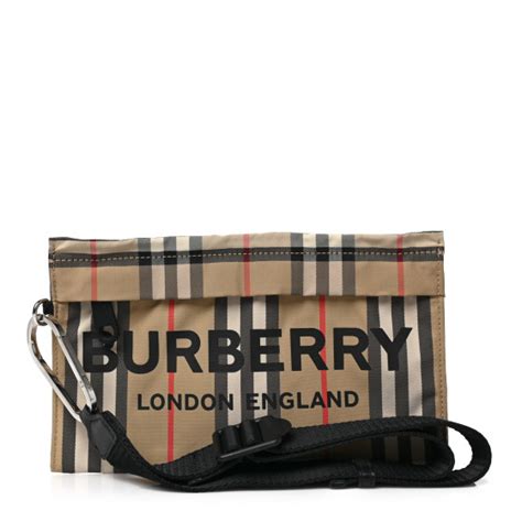 burberry logo print vintage check wristlet|burberry card case.